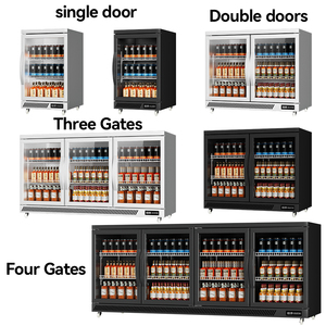 Réfrigérateur à boissons avec porte en verre et éclairage LED, armoire réfrigérée pour bar, armoire à vin, mini réfrigérateur de bar - Product Image 5