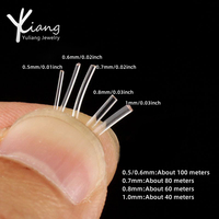 Fil Élastique Transparent En Gros de 0,5mm/0,6mm/0,7mm/0,8mm/1,0mm pour la Fabrication de Bijoux, Colliers, Bracelets et Bracelets d'Amitié