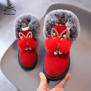 Botas infantis de inverno, botas para crianças, meninas, sapatos infantis, de pelúcia, tornozelo - Product Image 3