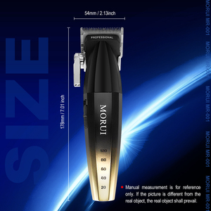 MORUI-Cortadora de pelo de 9000RPM, recortadora de pelo, juego de cortapelos profesional, recortadora de barba inalámbrica, de color champán - Product Image 5