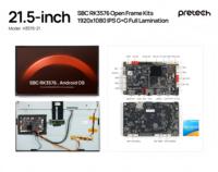 RK3576 21.5 Inch Android Linux Open Frame HMI Kit Touch Screen Display for Self Service Kiosk POS Big Size Digital Signage