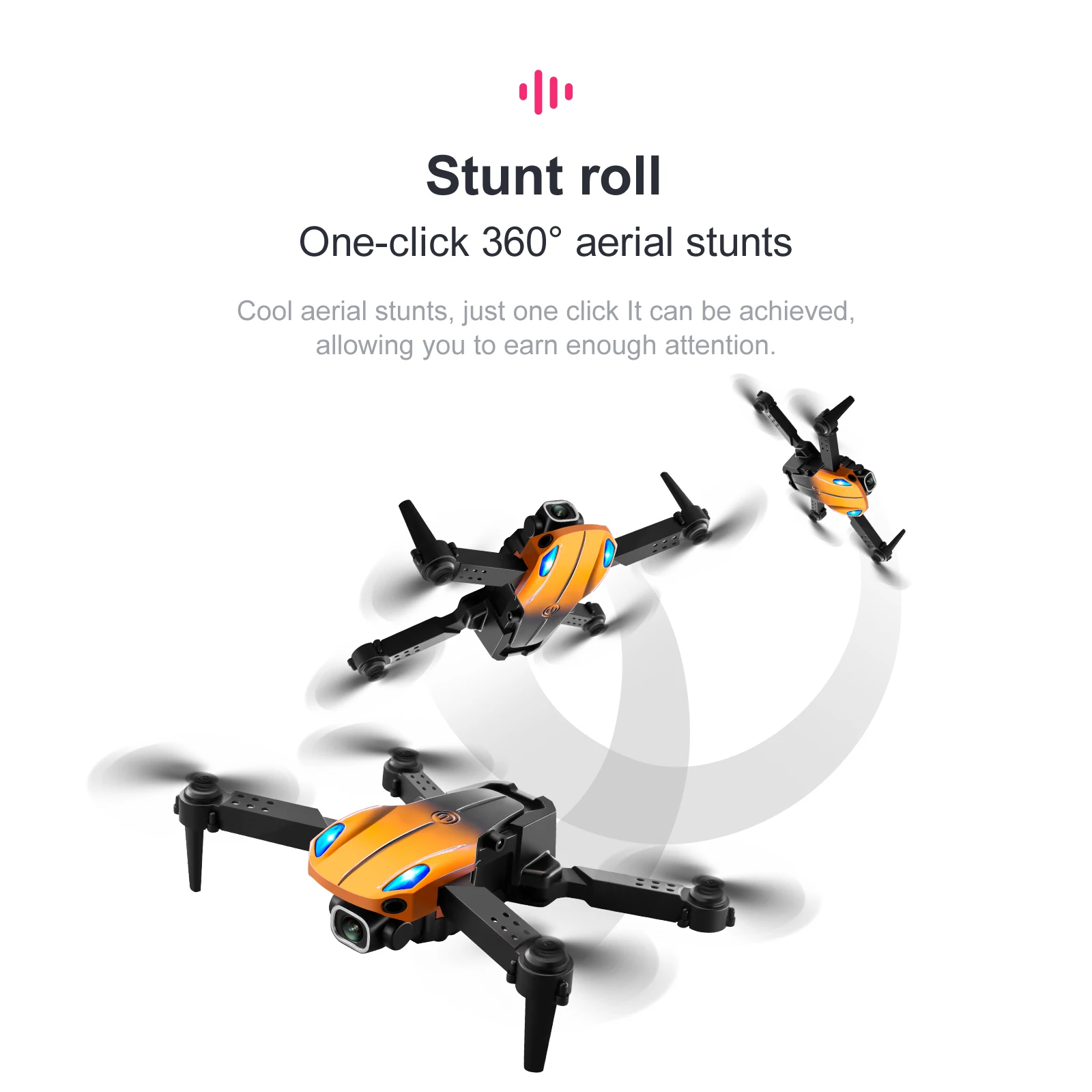 KY907 PRO Drone, stunt roll one-click 3609 aerial stunts, just one click