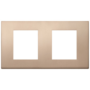 แผ่นติดผนังสองชั้นสีบรอนซ์ 4M ขนาด 16.6x9.2 ซม. สำหรับปลั๊กและเต้ารับ - Product Image 1