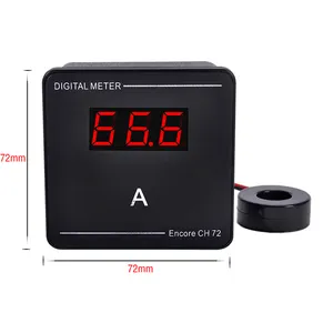 AD AC1-120A AC50-500V Ammeter tampilan digital kualitas bagus dengan Transformer arus 72*72*32mm ampereter Amperimeter