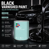 Peinture automobile noire vernie en gros 1K 2K Revêtement de finition automobile Peinture auto Fournisseur d'usine OEM ODM
