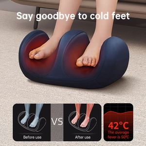 Masajeador de Pies y Piernas 2025Footspa con Vibración, Shiatsu, Calor, Control de Tiempo, Material ABS Rojo, para la Circulación Sanguínea - Product Image 2
