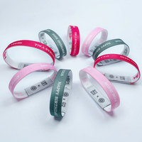 Bracelet en tissu élastique personnalisé avec logo, étanche, RFID FM1108 213 215 216, transfert thermique, bracelet NFC