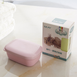 Soap Dish Square PP Material With Lid Leak Proof For Bathroom Use - Product Image 5