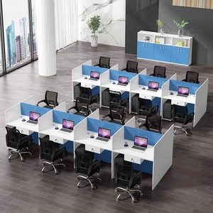 Mobilier moderne de bureau d'<span class=keywords><strong>ordinateur</strong></span> d'école de <span class=keywords><strong>petit</strong></span> personnel avec l'écran de séparation de MDF pour les petits espaces - Product Image 3