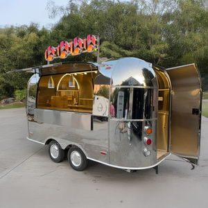 Kiosque mobile remorquable en acier inoxydable pour la vente de snacks, bonbons, chips et café, résistant à la rouille, pour usage extérieur - Product Image 4