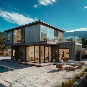 Cottage <span class=keywords><strong>di</strong></span> Lusso in Mini Container - <span class=keywords><strong>Casa</strong></span> Mobile Prefabbricata Moderna in Acciaio Leggero, Villa Smontabile - Product Image 2