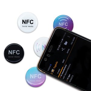 13.56MHz tùy chỉnh thẻ điện thoại Epoxy 30 mét lập trình bằng điện thoại NFC sticker - Product Image 4