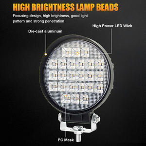 LED 주행등 스포트라이트 5인치 LED 안개등/주행등 황색/백색 DRL 75W LED 트럭 LED 조명 주행등 LED - Product Image 1