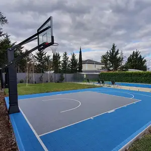 ZSFloor diy sport synthetic modular tartan mobile basketball court price