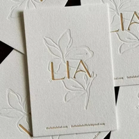 Cartes de visite personnalisables haut de gamme, papier cartonné en coton, gaufrage, impression numérique, échantillonnage rapide pour les marques