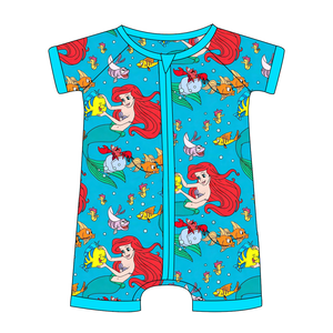 夏季新款竹纤维拉链婴儿连体衣 双向拉链透气吸汗现货 RTS - Product Image 2