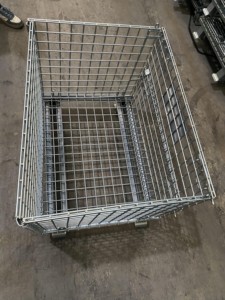 Contenedor Apilable de Alambre Metálico con Ruedas para Almacenamiento en Almacenes, Logística, Clasificación y Sistemas de Transporte Industrial Reutilizables - Product Image 2