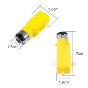 Motorreductor de Plástico TT para Coche Inteligente, Motor de Engranajes de 3-12V, Motor de Caja de Cambios para Robot, Coche Inteligente de Doble Eje Amarillo 1:48 - Product Image 3