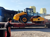 Compacteur de sol vibrant à tambour unique CLG6114E haute puissance avec roulement et engrenage