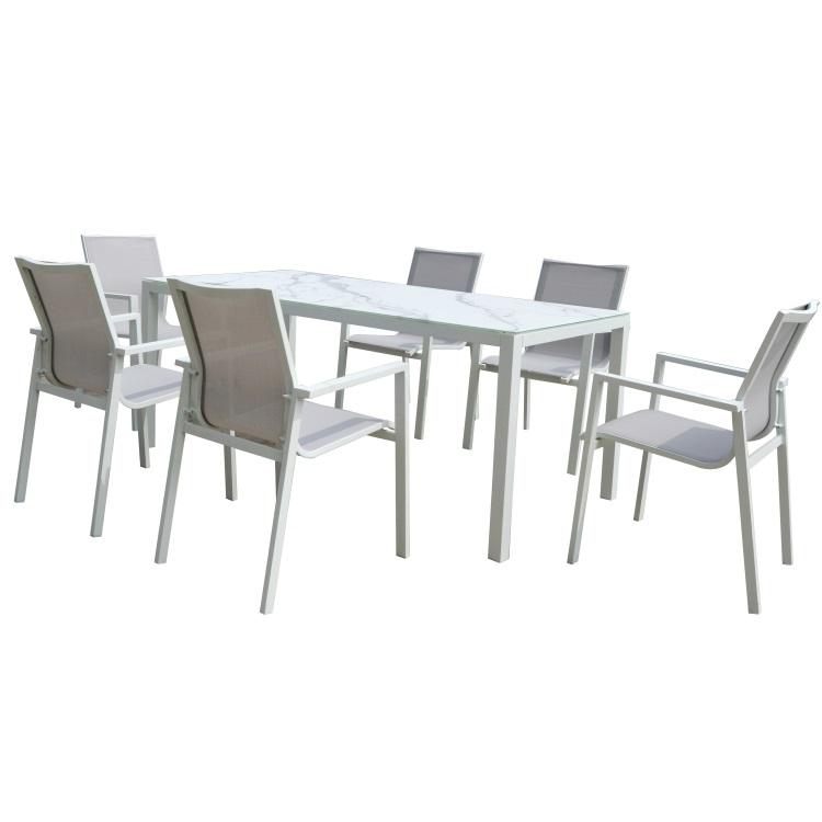 Aluminum outdoor patio dining set manufacturer for commercial buyers