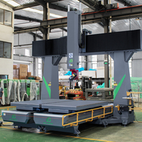 Machine de fraisage CNC 5 axes CE pour le façonnage de planches de surf, moulages 3D en bois, mousse, EPS, polystyrène, moteur PLC Syntec