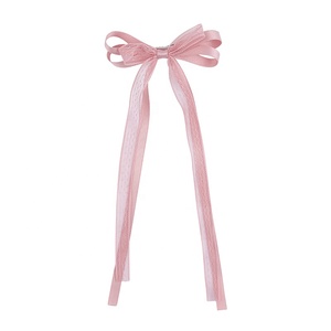 Dulce cinta Bowknot pinzas para el cabello accesorios para niñas Color sólido lindo moda Fancinators pinzas para el cabello encaje para mujeres damas - Product Image 6