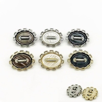 Boutons en métal personnalisés JINYU, boutons en perle, boutons fantaisie dorés, boutons à tige avec logo pour vêtements, en alliage de zinc sans nickel