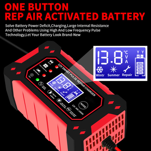 Caricabatterie Intelligente a Impulsi per Batterie al Piombo Acido 12V 6A di Alta Qualità Rosso Vendita all'Ingrosso - Product Image 3