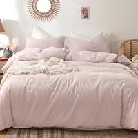 Drap de lit en coton lavé en microfibre 4 ensembles de literie