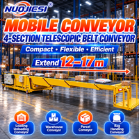 Convoyeur à bande télescopique pour la manutention des colis, convoyeur à rouleaux pour centre de distribution logistique express