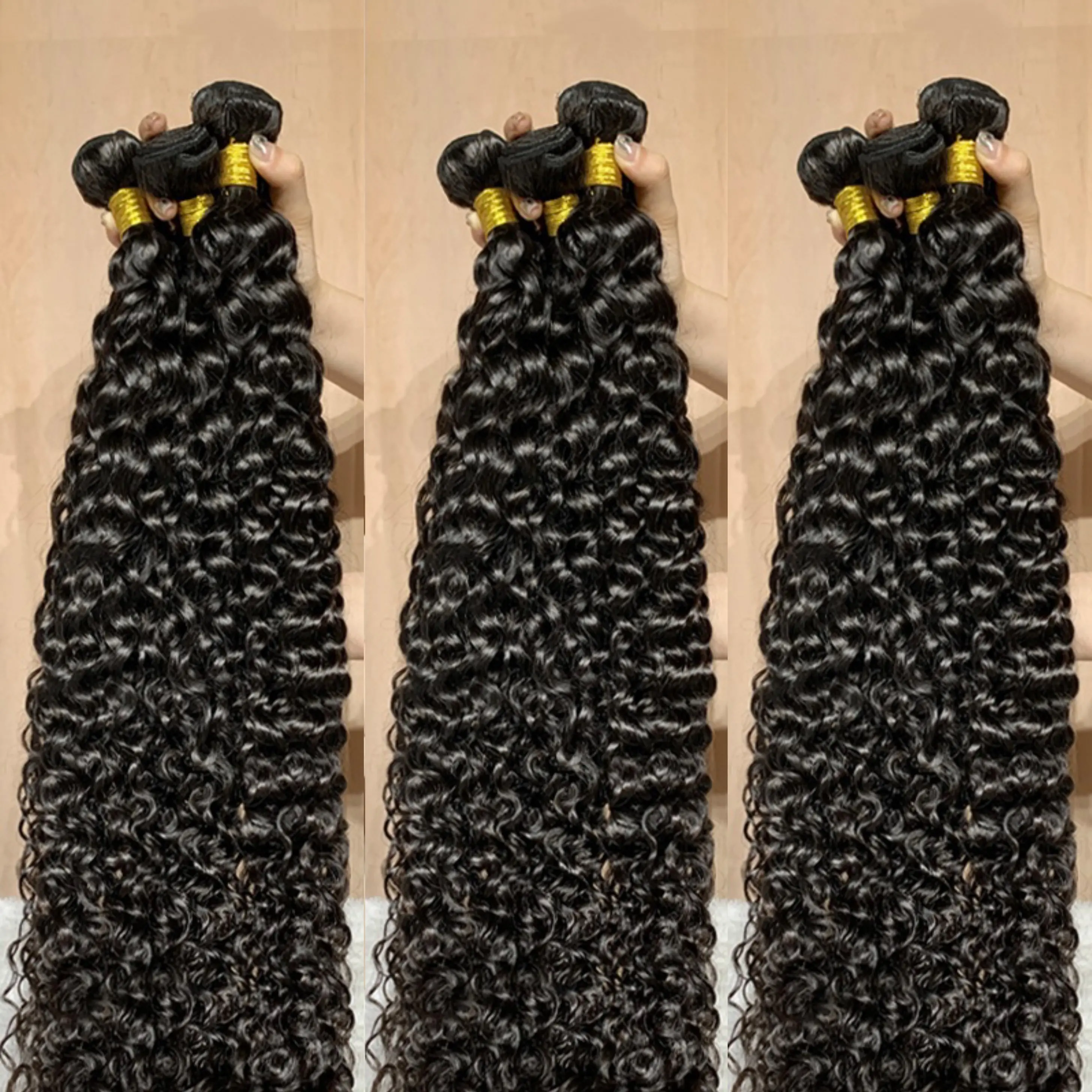 Wholesale Human Hair Bundle Curly Wave Hair Cuticle Aligned Virgin Brazilian Hair Bundles Vendor