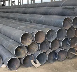 Spot Supply Chemical Natural Gas Transmission Anti-corrosion Large Diameter Q235 Carbon Erw Line Steel Pipe Lsaw Pipe