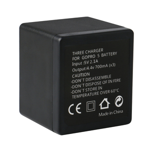 KAMPHO Nouveaux chargeurs 3 canaux pour <span class=keywords><strong>GoPro</strong></span> <span class=keywords><strong>Hero</strong></span> <span class=keywords><strong>5</strong></span> 6 7 Action Camera Accessoires AHDBT-501 Batteries Chargement Hub - Product Image 4