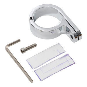 32mm Universal <strong>Motorcycle</strong> Handlebar Mounts Clamp <strong>Clock</strong> 1 1/4" Chrome XF2906117 - Product Image 3
