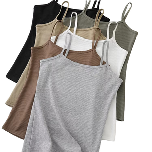 เสื้อกล้ามสั้นลำลองสำหรับผู้หญิง ดีไซน์โชว์หลังสวย ใส่ได้ทั้งภายนอกและภายใน เหมาะสำหรับฤดูร้อน ทรงเข้ารูป ไม่มีสาย - Product Image 1