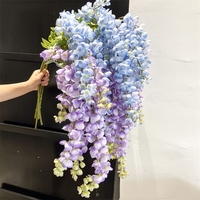 Guirlande murale de glycine artificielle en soie C-343 pour mariages, décoration de plafond, maison, Thanksgiving, Noël, Nouvel An