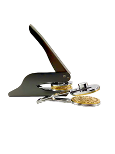 कस्टमाइज्ड चांदी लोगो पैटर्न हाथ से सप्लायर पोर्टेबल स्टेनलेस स्टील स्टैम्प का उपयोग कार्यालय उपयोग धातु सामग्री के लिए - Product Image 2