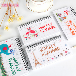 Bloc de notas con espiral semanal, cuaderno diario personalizado con logotipo impreso, 2829 - Product Image 1