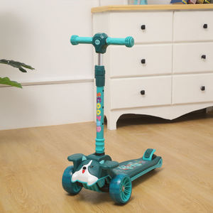 Scooter pliable personnalisé à 3 roues pour enfants avec roue clignotante élargie jouet d'extérieur en plastique équipement bon marché pour bébé fabriqué en Chine - Product Image 3