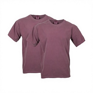 T-shirts tendance pour hommes en polyester/coton tricoté, sérigraphiés, unis, teints, à prix abordable, vente en gros, nouveau style, directement du fabricant - Product Image 3