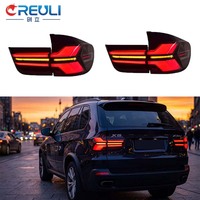 Luces Traseras LED Completas CREULI, Estilo Secuencial Nuevo, Ahumadas, Plug and Play, Luz de Freno Trasera Dinámica, Autopartes para BMW X5 E70 07-13
