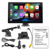Estéreo Portátil Inalámbrico de 9 Pulgadas para Coche, GPS, Cámara de Marcha Atrás, Transmisor FM, Android Auto, Mirror Link, Monitor de Pantalla Táctil MP5, 1 Año de Garantía