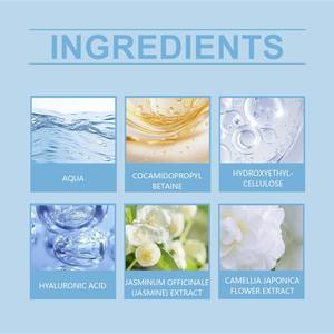 Nettoyant visage hydratant, exfoliant doux, nettoyant, peau lisse, hydratant, éclaircissant, non gras, rafraîchissant - Product Image 5