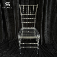 Chaise Chiavari en résine dorée empilable pour événements et mariages, prix d'usine en gros, finition lisse