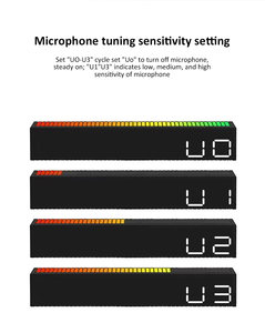 <span class=keywords><strong>Sveglia</strong></span> Digitale LED con Barra Luminosa Ritmica, Orologio da Tavolo Colorato, 3 Livelli di Luminosità Regolabile, Orologio Elettronico RGB Multicolore - Product Image 5