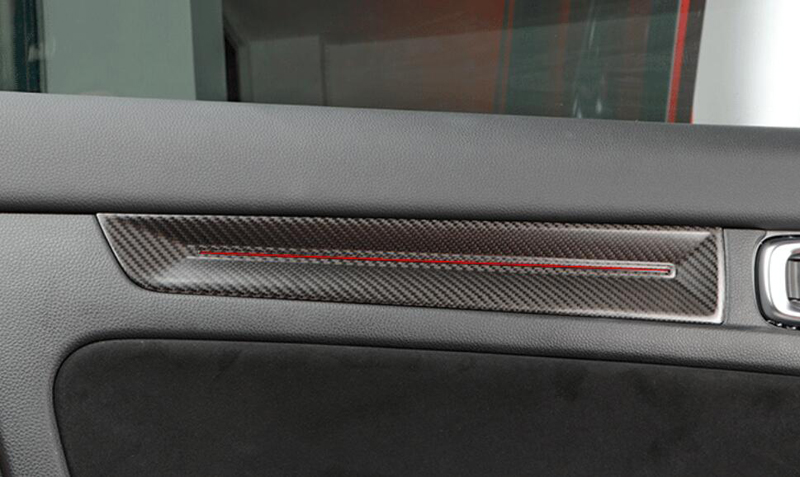 2023年型 Honda Civic Type R 用ドライカーボン内装ドアハンドルトリム