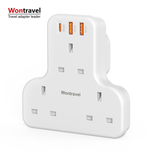 Wontravel 3 Toma de corriente alterna para uso interior Toma de pared de 3 pines Toma de pared de 3 pines Toma de Reino Unido con PD 20W - Product Image 5