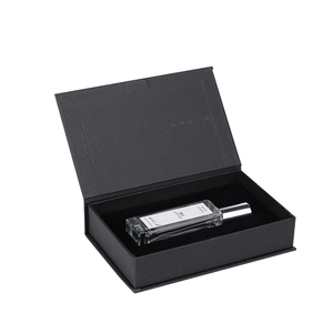 Fábrica OEM logotipo personalizado negro forma de libro embalaje cartón papel botella de <span class=keywords><strong>Perfume</strong></span> embalaje cosmético cajas personalizadas - Product Image 3