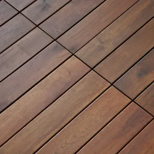 木质复合铺面实心地板，金合欢户外铺面地板灰木质铺面