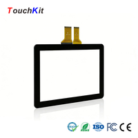 Pantalla Táctil Capacitiva TouchKit de 10.1 Pulgadas con Controlador EETI y Cable USB para Terminales Industriales o Médicos